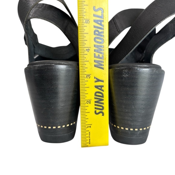 Sorel After Hours Sandal Comfy Strappy Wedge in Black White Grey Leather Size 9 - Picture 10 of 14